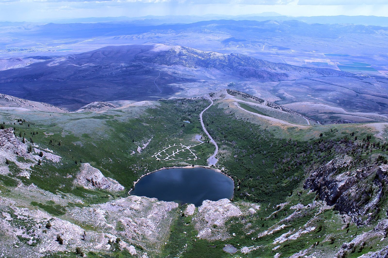 Aerial View of Angel Lake